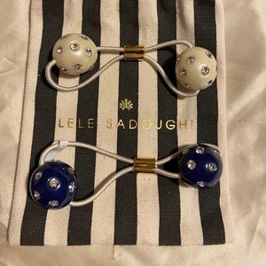 LELE SADOUGHI CRYSTAL POLKA DOT GUMBALL PAIR